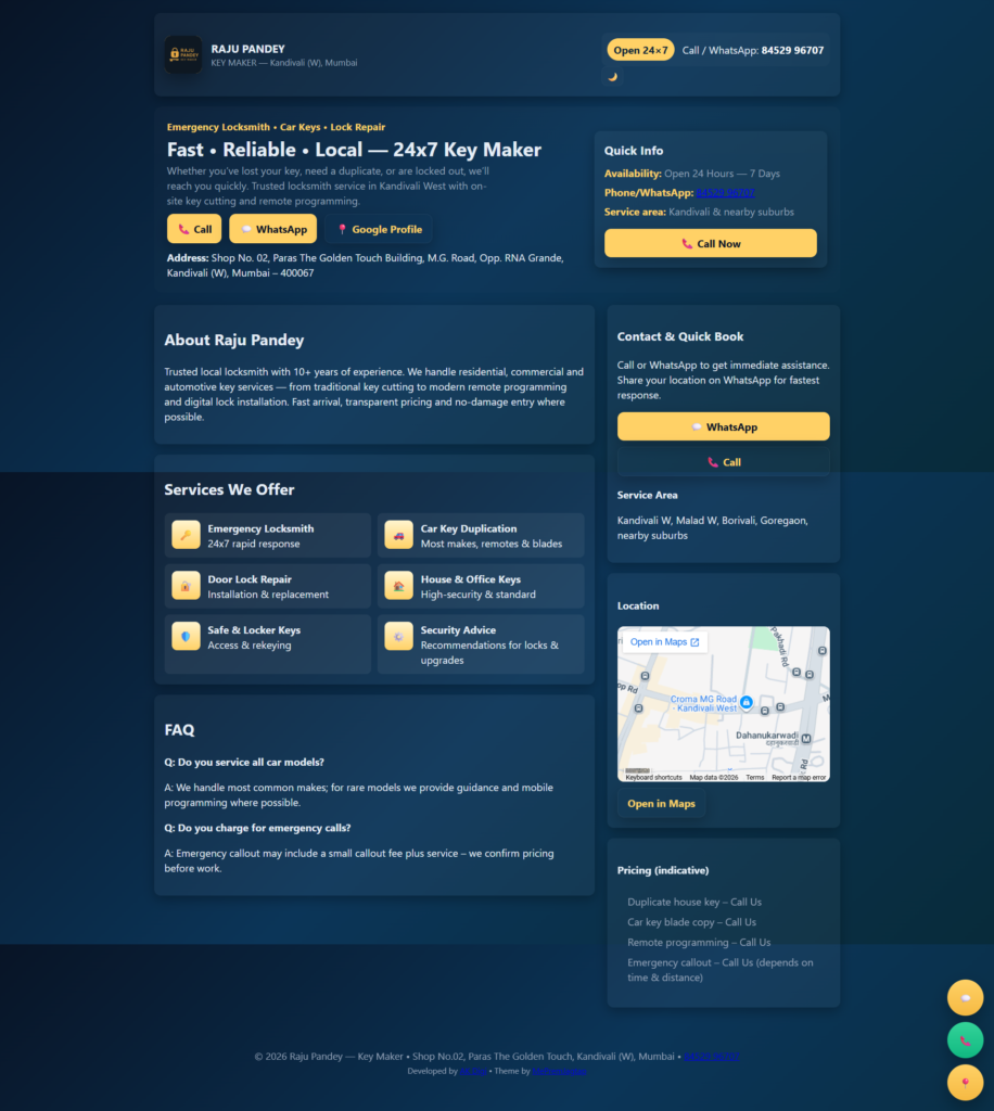 Key Maker -2 Landing Page
